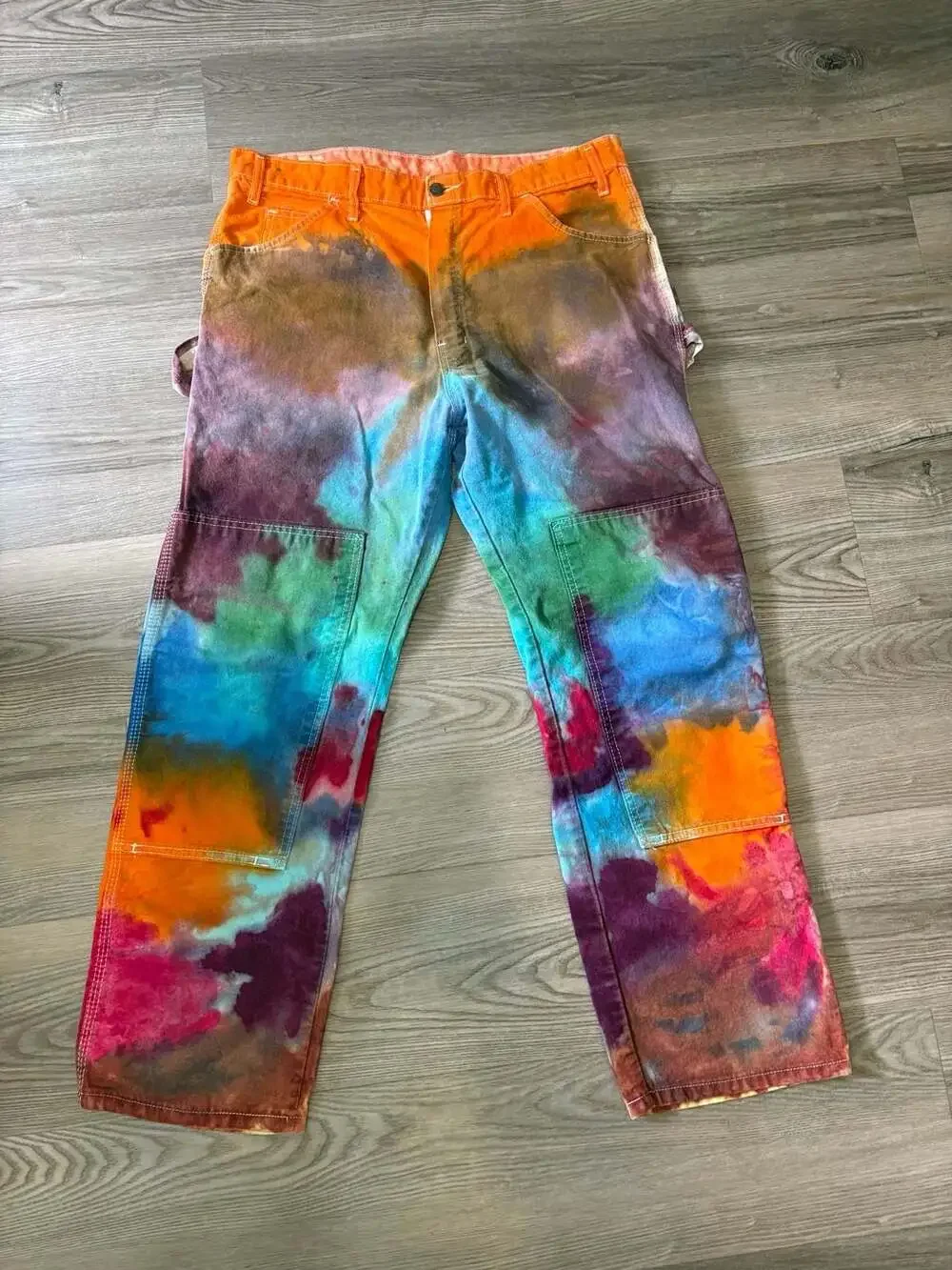 Dickies Custom Hand-Dyed Multicolored Work Pants